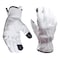 Ge Leather Drivers Gloves, Goatskin Premium Leather, Shirred Elastic Wrist, Keystone Thumb, White, M GG302MC - alternate 1